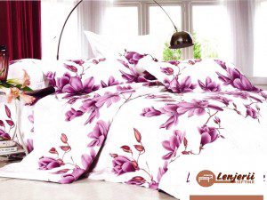 Lenjerii de pat Feng-shui 7 lenjerie de pat cu flori mov