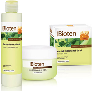 Noutati cosmetice in martie 2010 2 Crema Hidratanta de zi BIOTEN cu miere si cimbrisor, Laptele Demachiant Bioten cu Miere si Cimbrisor