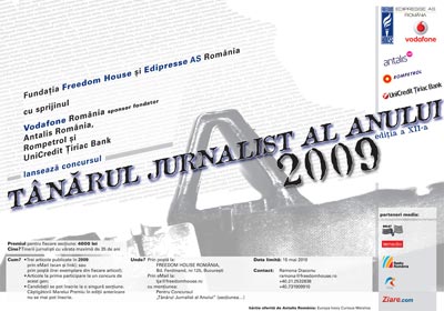 Concurs: Tanarul Jurnalist al Anului 4 Tanarul Jurnalist al Anului