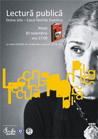 ”Cazul Nichita Dumitru” - lectura publica 3 Cazul Nichita Dumitru, Doina Jela, Editura Curtea Veche