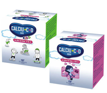 Calciu cu vitaminele C si D de la Fiterman