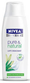 Puterea naturii in gama NIVEA pure & natural 6 Lapte demachiant NIVEA VISAGE pure & natural