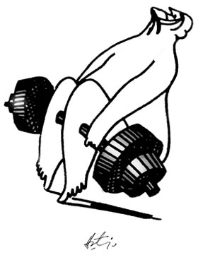 Horatiu Malaiele, caricatura