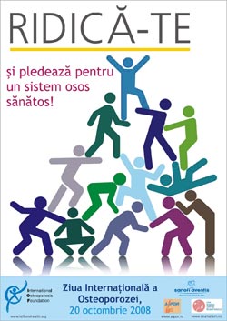 Ziua Internationala a Osteoporozei - 20 octombrie 3 Ridica-te si pledeaza pentru un sistem osos sanatos!