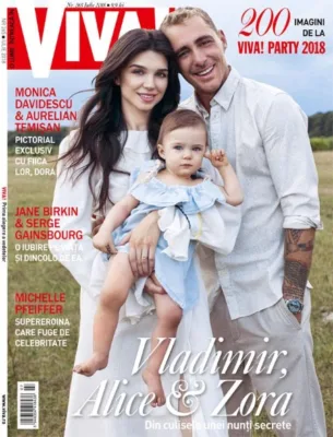 vladimir draghia si familia pe coperta viva
