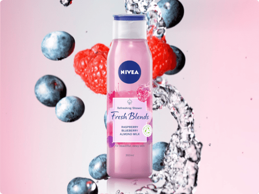 NIVEA lansează gelurile de duș FRESH BLENDS (P) 4 NIVEA-Gel-de-dus-Fresh-Blends_Zmeura-Afine-Lapte-de-migdale