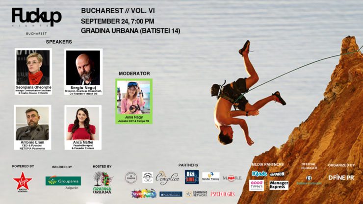 4 antreprenori – Fintech OS, NETOPIA PAYMENTS, Clatette și Evoluez– vorbesc despre propriile escalade profesionale la Fuckup Nights București, ediția a VI-a 9 4-antreprenori-Fintech-OS-NETOPIA-PAYMENTS-Clatette-și-Evoluez-vorbesc-despre-propriile-escalade-profesionale-la-Fuckup-Nights-București-ediția-a-VI-a