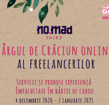 Experiențe împachetate în hârtie de cadou la Târgul de Crăciun online al freelancerilor, organizat de NO.MAD Talks 9 experiențe-împachetate-în-hârtie-de-cadou-la-Târgul-de-Crăciun-online-al-freelancerilor-organizat-de-NO.MAD-Talks