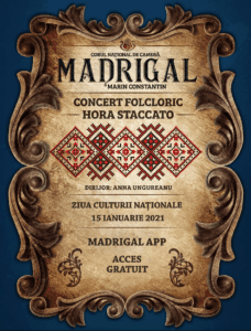 Corul Madrigal sărbătorește românește Ziua Culturii 4 Hora_Staccato_aplicatie_Madrigal