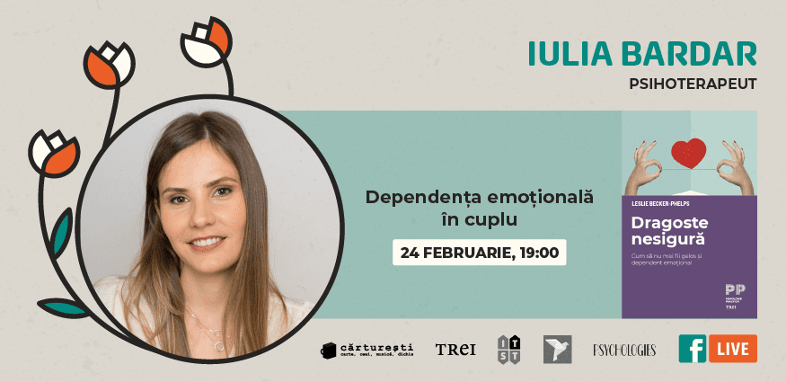 FII BINE CU TINE - Ateliere live de consiliere psihologică 4 Carturesti-2021-Fii_bine_cu_tine-Banner_Iulia_Bardar_875x425px_V2
