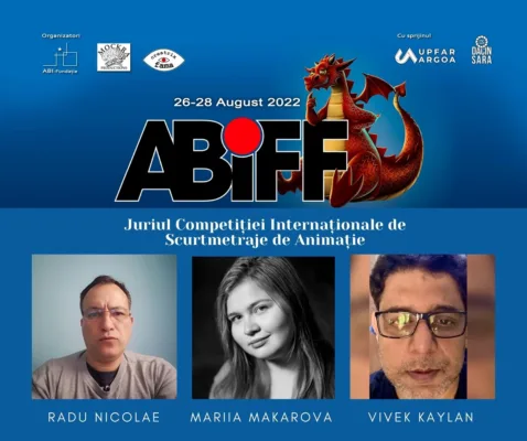 Mâine, 26 august, începe cea de-a doua ediție ABIFF 3 ABIFF - Juriul Competiției Internaționale de Scurtmetraje de Animație