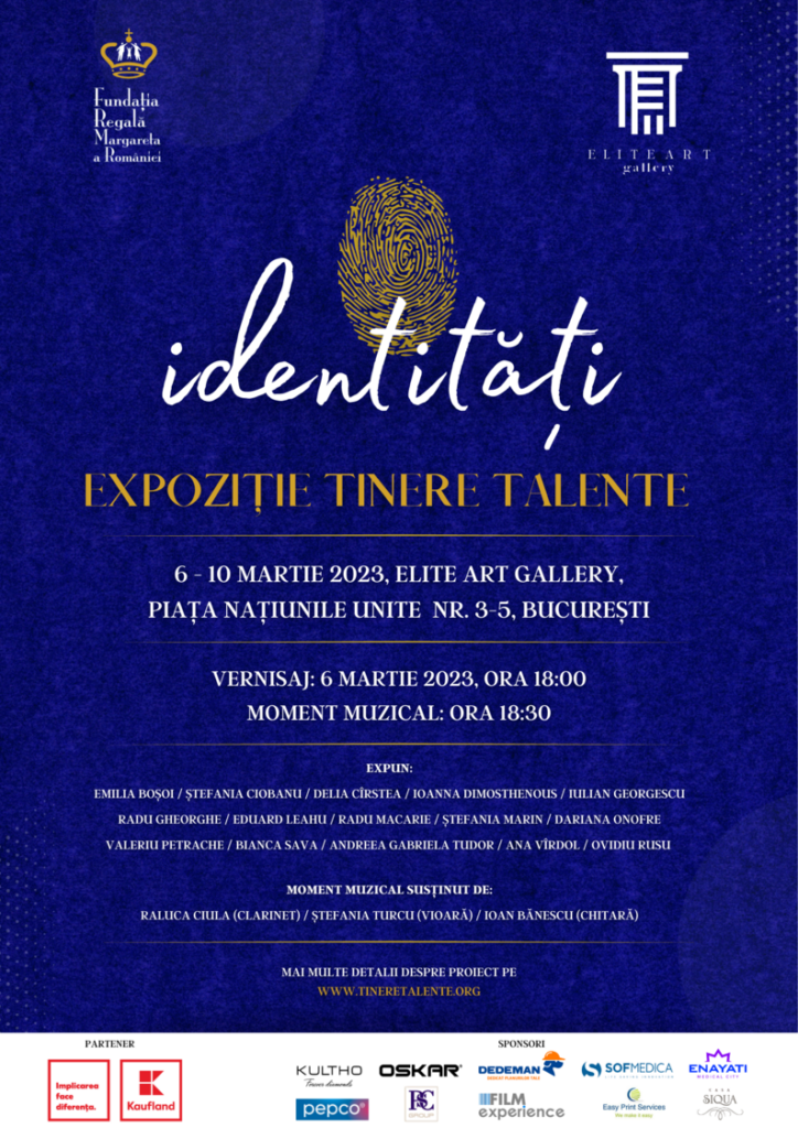 Identități – prima expoziție de arte vizuale și recital de muzică clasică 3 Afis Expozitie Identitati 2023