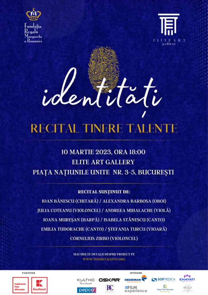 Identități – prima expoziție de arte vizuale și recital de muzică clasică 4 Afis Recital Tinere Talente 2023