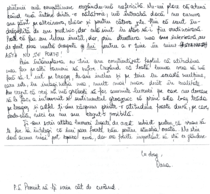 Mitul Iubirii Absolute (partea întâi) 4 Scrisoare Oana II