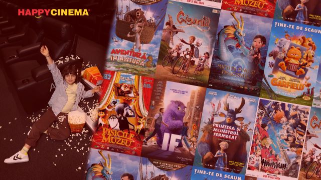 Filme pentru întreaga familie în iunie la Happy Cinema 3 filme pentru copii afis
