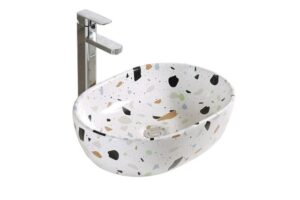 Rune, inspirație scandinavă pentru produsele Neakaisa.ro 3 Lavoar pe blat terazzo Rune Magni 45.5 cm