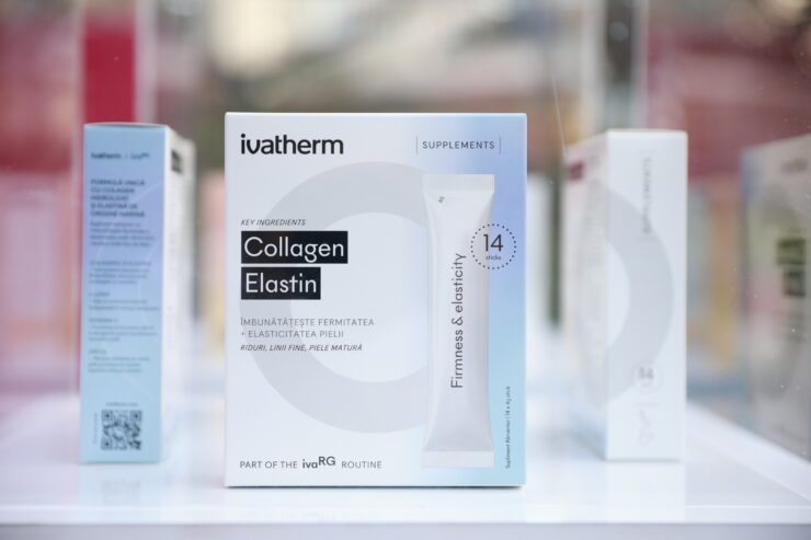 Vedete la lansarea noilor suplimente alimentare Ivatherm 16 Supliment allimentar Collagen Elastin Ivatherm 2