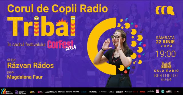"T R I B A L”: spectacol al Corului de Copii Radio în cadrul Festivalului Bucharest CorFest 3 tribal afis