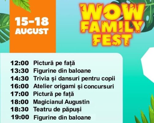 WOW Family Festival se reîntoarce la Jurasica Parc Neptun 3 wow family scaled