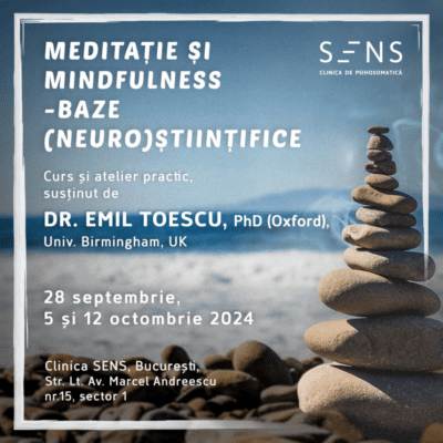Dr. Emil Toescu predă în premieră în România cursul „Meditație și Mindfulness – Baze (neuro)științifice” 3 Banner Mediatie si Mindfullness Corectura2