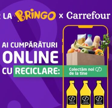 Bringo și Carrefour lansează primul serviciu de colectare a ambalajelor cu garanție SGR 12 Bringo Carrefour Cumparaturi cu reciclare
