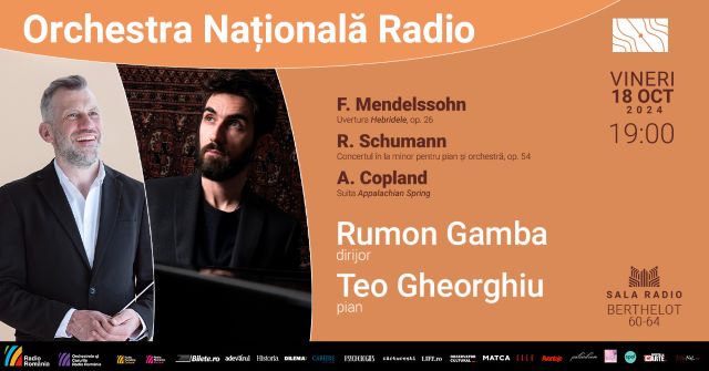 Doi invitați speciali la Sala Radio: dirijorul britanic Rumon Gamba și pianistul Teo Gheorghiu 3 Poster Rumon Gamba Teo Gheorghiu