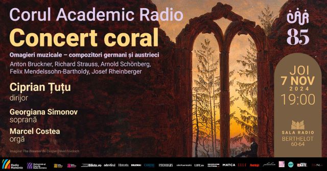 85 de ani pentru Corul Academic Radio: „Adagietto” de Mahler în versiune corală 3 Poster orizontal 7 Nov 2024 Coral