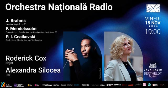 Invitați de talie internațională la Sala Radio: Roderick Cox și Alexandra Silocea 3 Poster orizontal Silocea
