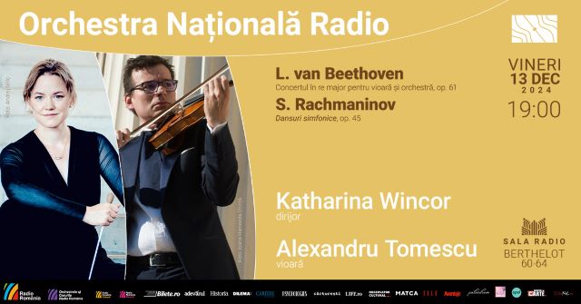 Alexandru Tomescu cântă BEETHOVEN la Sala Radio 3 Poster orizontal 13.12.2024 Wincor