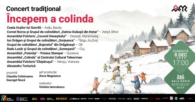 5 concerte extraordinare de Crăciun la Sala Radio 4 Poster orizontal Colinde