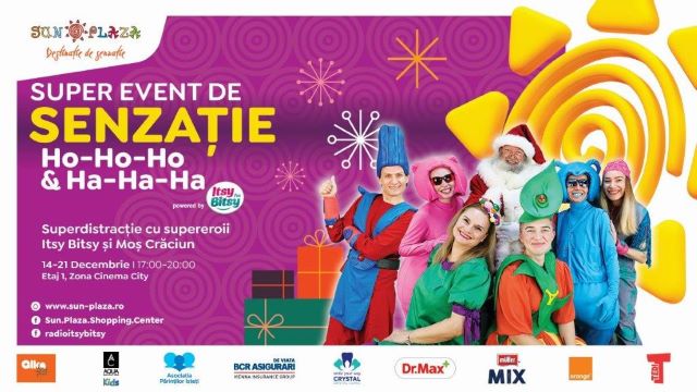 Supereroii Itsy Bitsy si Mos Craciun la Sun Plaza