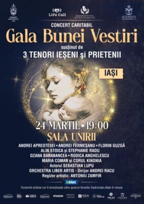 În premieră la Iași, Asociația Life Call organizează prima ediție a Galei Buna Vestire 3 Afis Gala Bunei Vestiri Iasi 2025 2