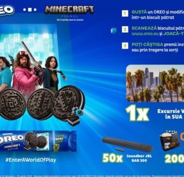 Intră în lumea jocului cu OREO și MINECRAFT FILMUL 9 OREO x MINECRAFT FILMUL