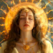 Tehnica Jasmuheen de curățare și aliniere a corpului emoțional 12 renaissance portrait woman as sun goddess