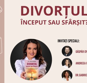 Dr. Iulia Roșu lansează cartea “Divorțul – Început sau Sfârșit?” 9 Invitatie lansare de carte Divortul