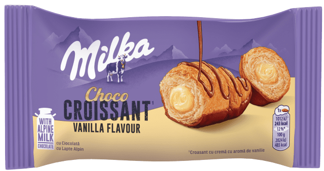 Noul Milka Choco Croissant: un produs care redefinește răsfățul 4 Milka Choco Croissant cu crema cu aroma de vanilie