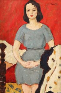 Nicolae Tonitza Fata in interior 1926 1928 colectie privata