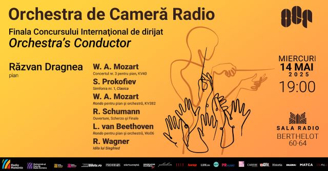 Concursul Internațional „Orchestra’s Conductor” la Sala Radio 4 Poster orizontal 14.05.2025 Orchestra s Conductor