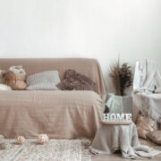 interior living room with sofa decorative items