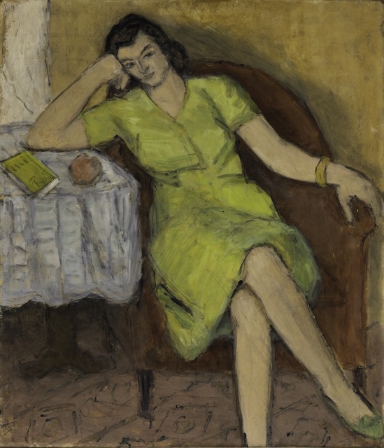 O nouă ediție Art Safari, din 5 septembrie! 3 Theodor Pallady In rochie vernil pe fotoliu rosu colectie privata