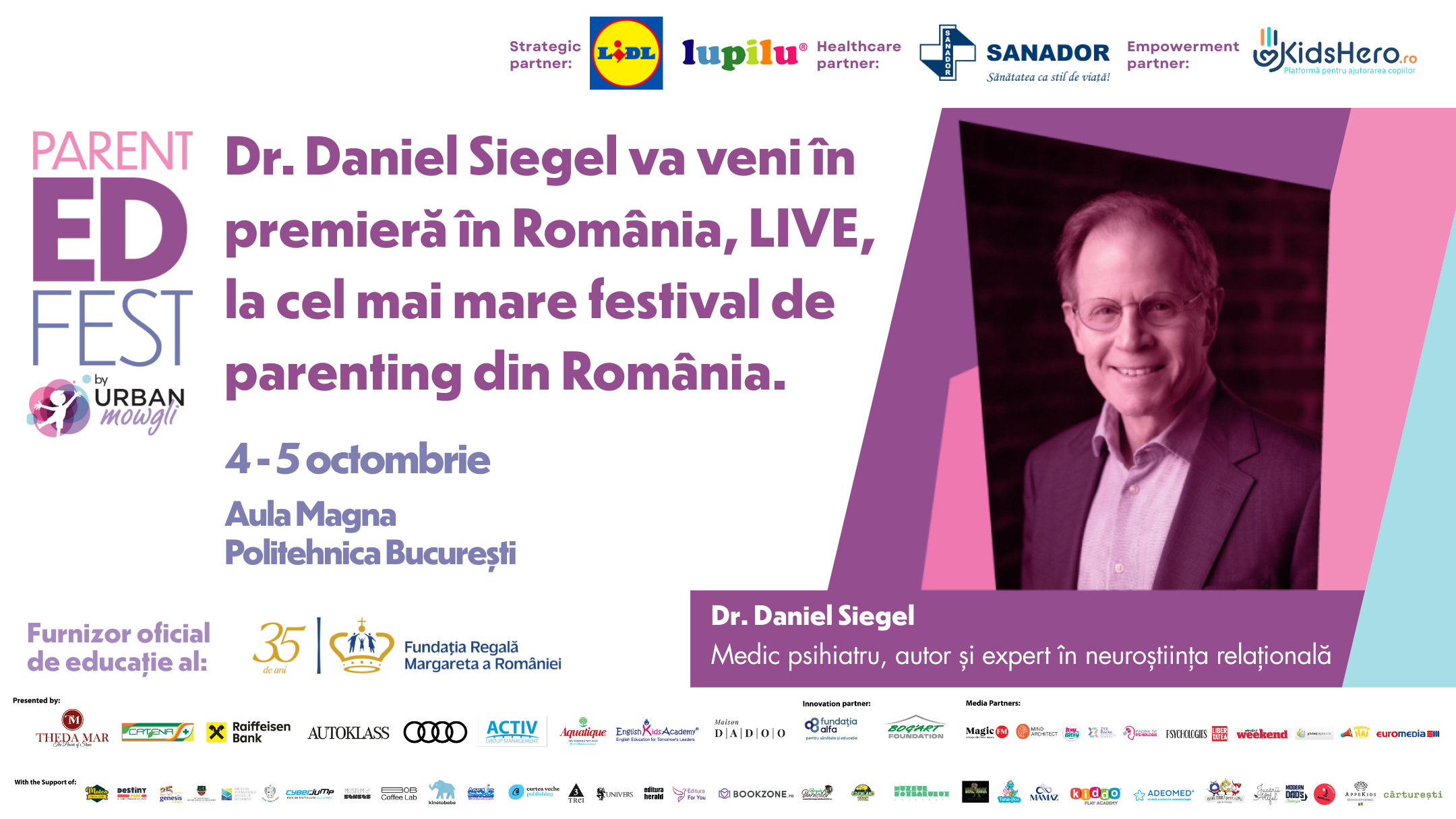 Dr Daniel Siegel la ParentED Fest