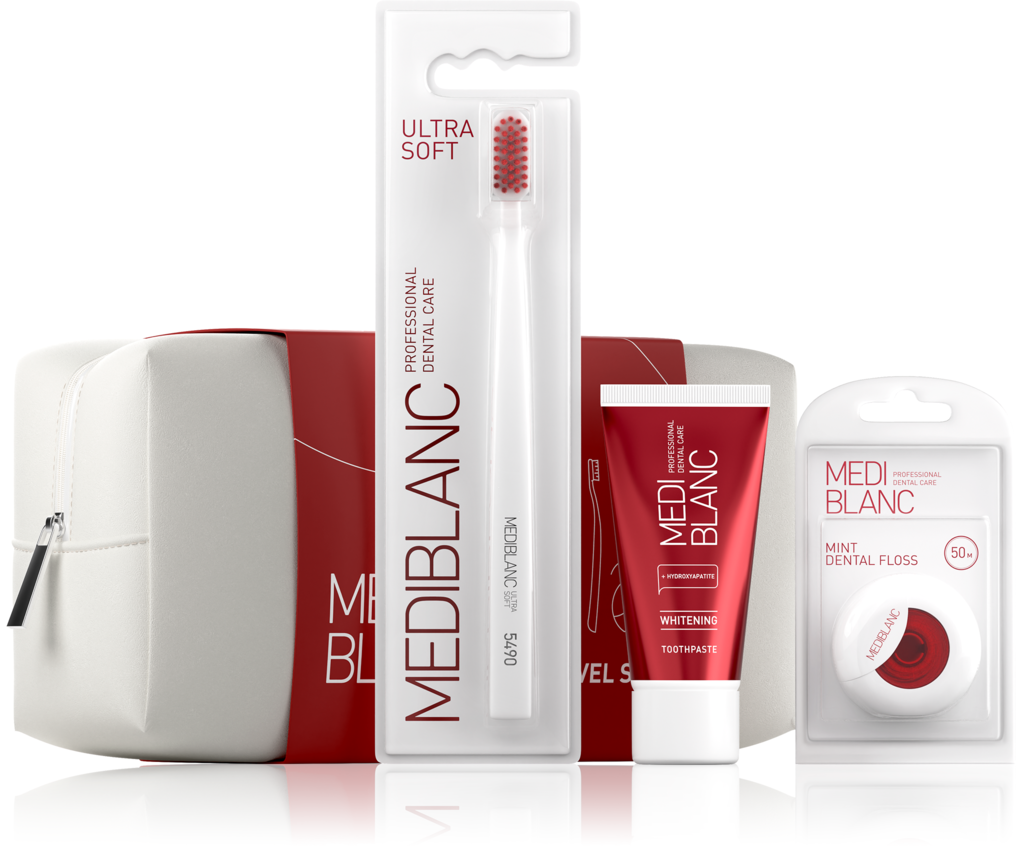 Toamna are nevoie de un boost de încredere: păr puternic, zâmbet perfect 6 MEDIBLANC Travel Set1