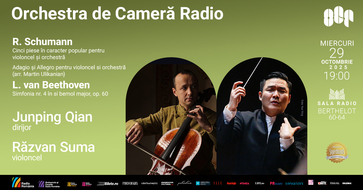Beethoven și Schumann la Sala Radio 3 02. 29 octombrie 2025 Qian SumaPoster orizontal