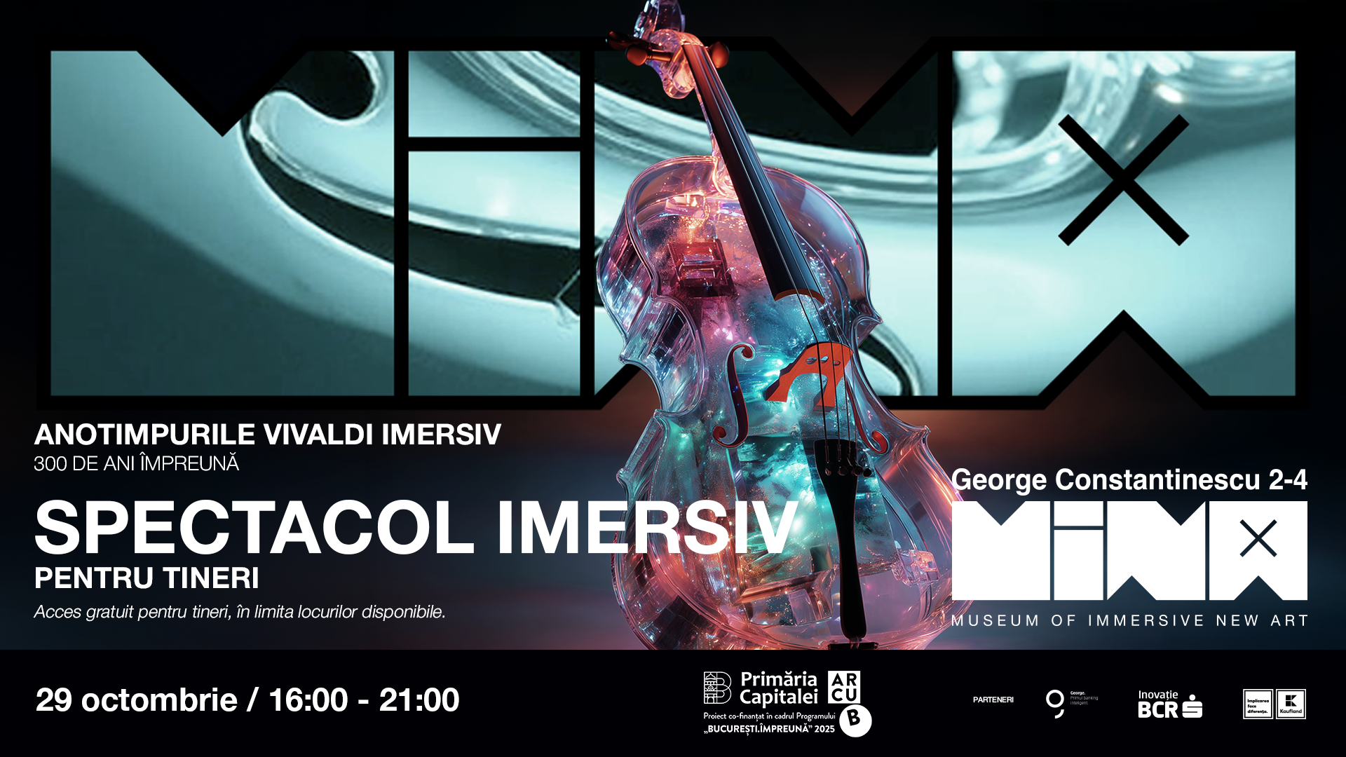 29–30 octombrie – Spectacol imersiv audio-vizual