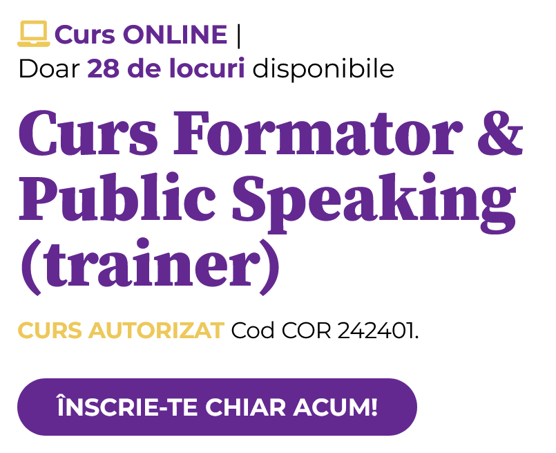 Curs Formator & Public Speaking (trainer)