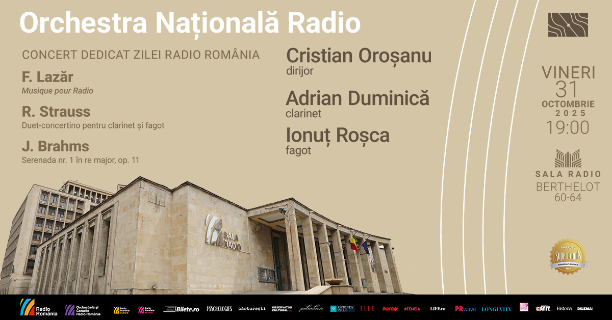 97 de ani pentru Radio România: concert aniversar dirijat de Cristian Oroșanu 2 Concert dedicat Zilei Radio România
