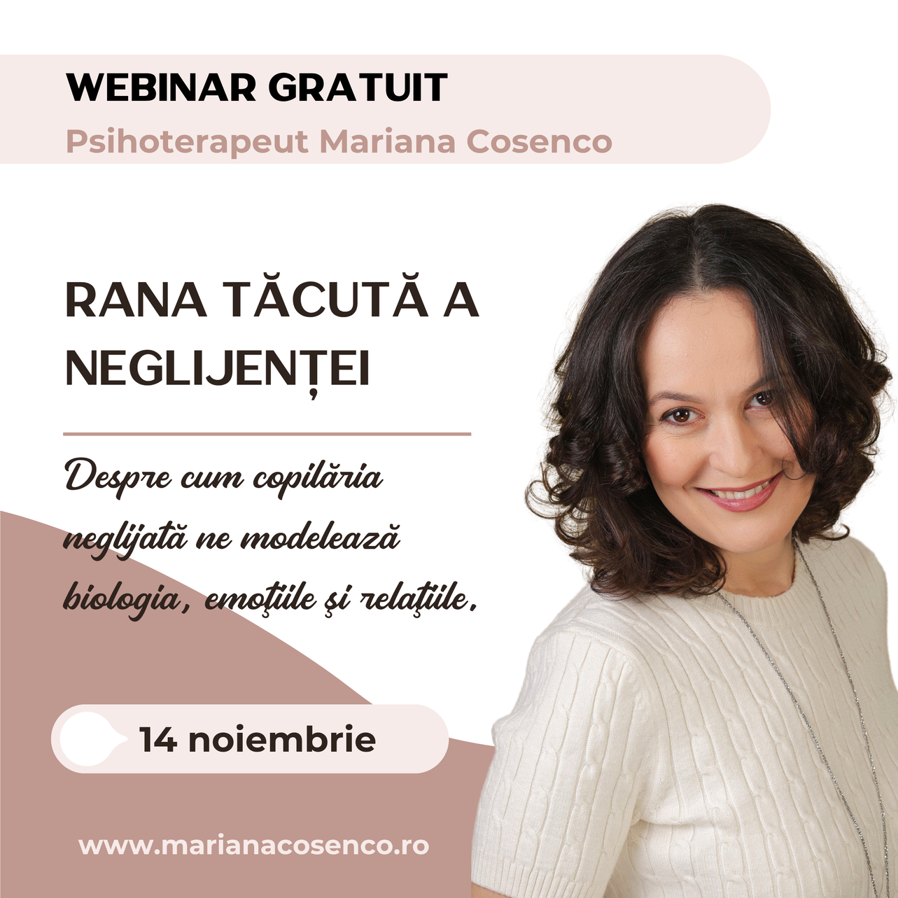 Webinar: Neglijare emoțională invizibilă - golul care nu se vede, dar se simte