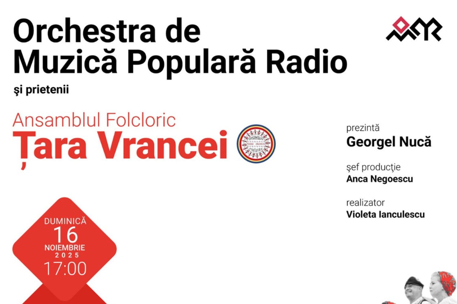Ansamblul Folcloric „Țara Vrancei” – 30 de ani – concert aniversar la Sala Radio