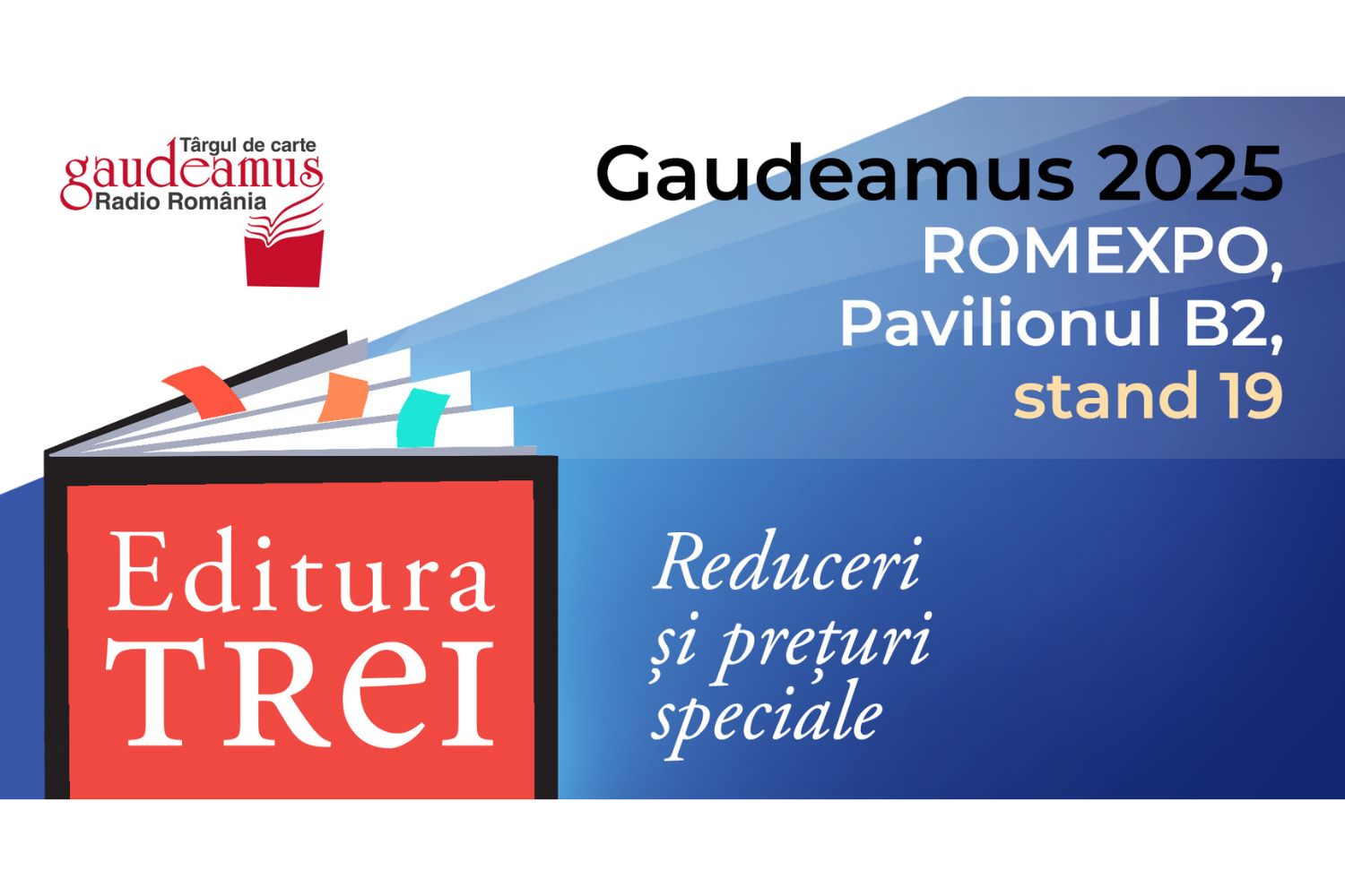 Oferta Grupului editorial Trei la Gaudeamus 2025