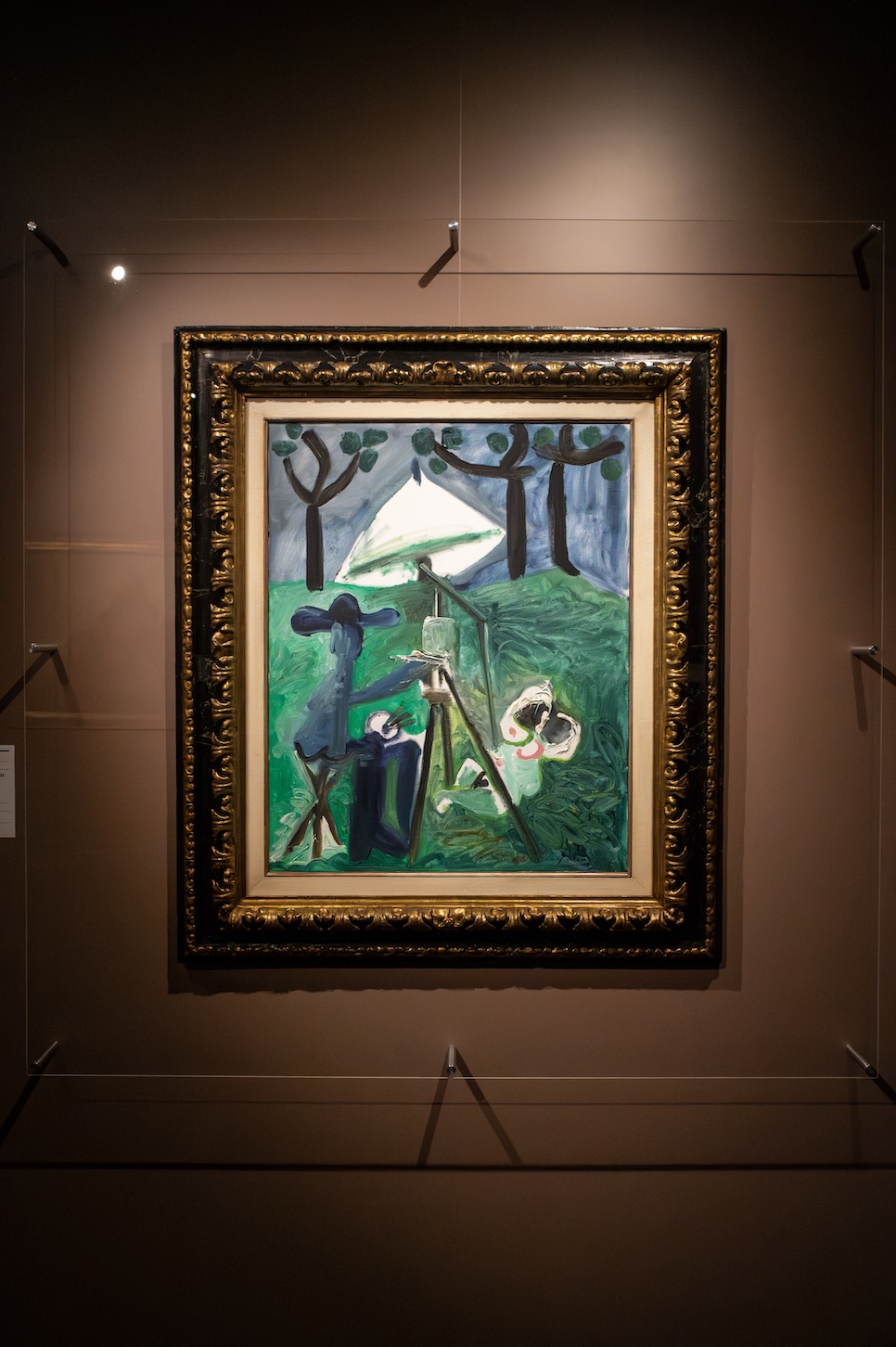 Pictorul și modelul său în aer liber, Pablo Picasso